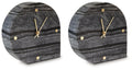 Janmour - Table Clock (Set of 2) - Black