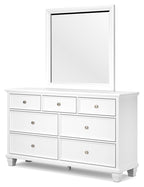 Fortman - Dresser And Mirror - White