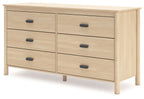 Cabinella - Six Drawer Dresser - Tan