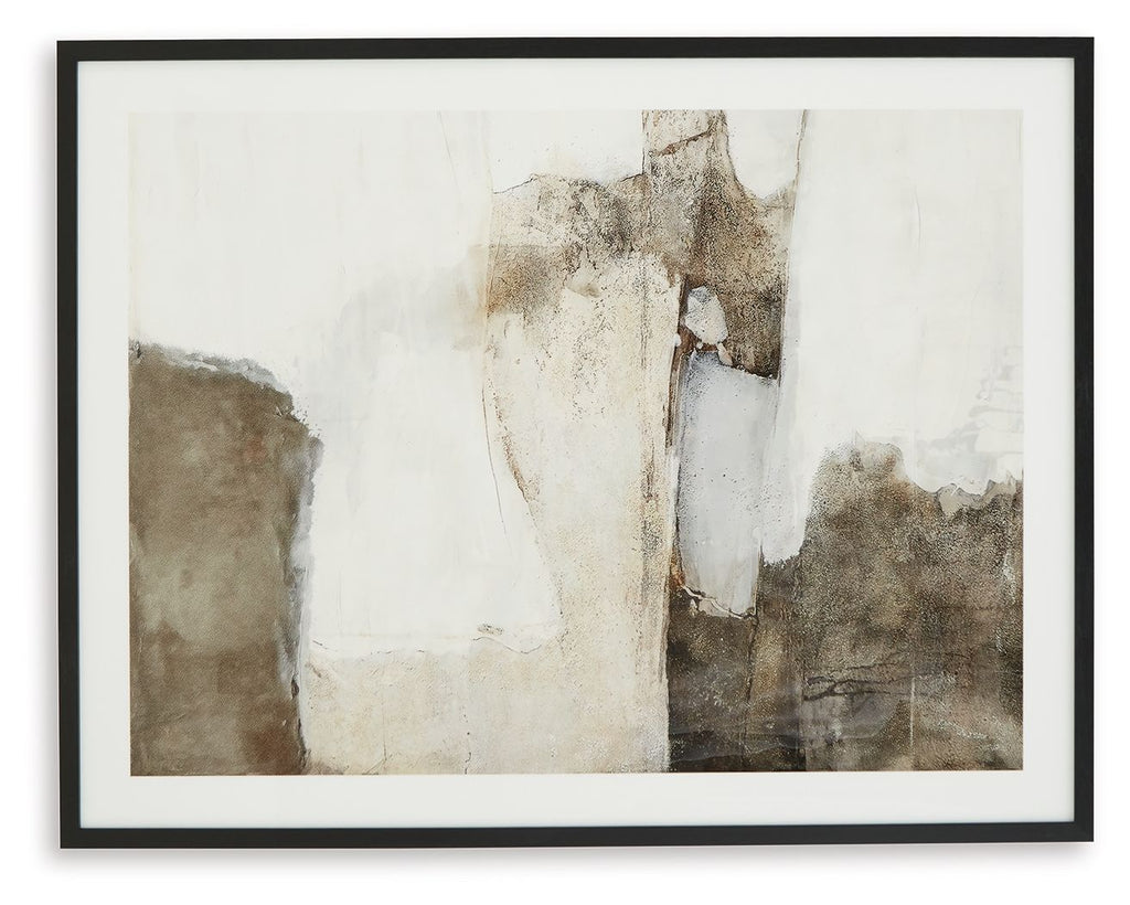 Aldricton - Wall Art - Brown / White