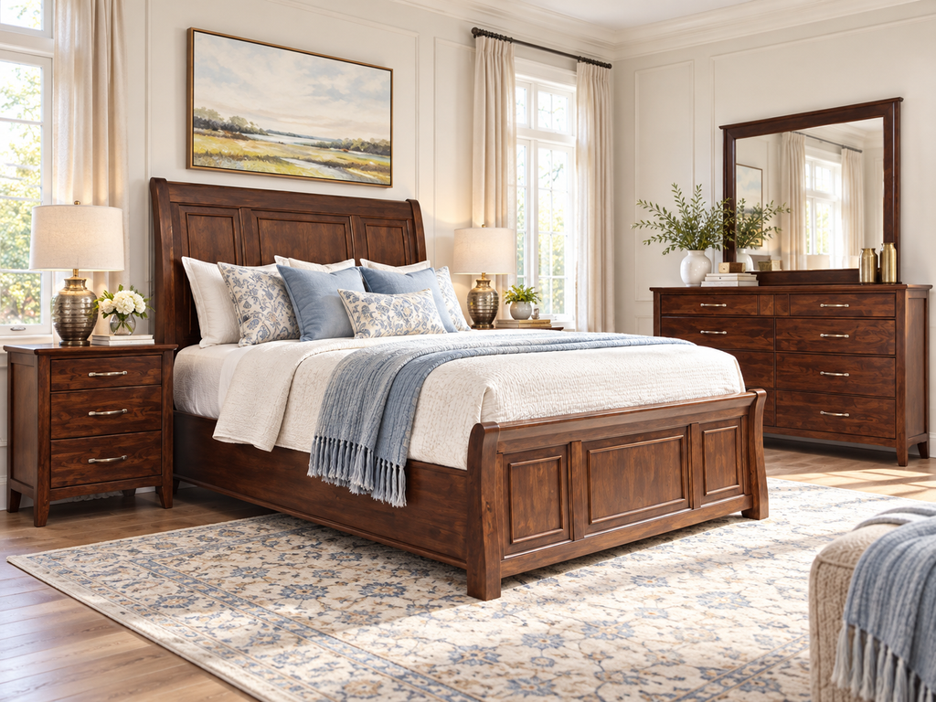 Mako Whistler Solid Maple Wood Bedroom Set – Canadian Made