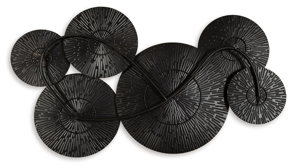 Rhetlen - Wall Decor - Black / Gold Finish