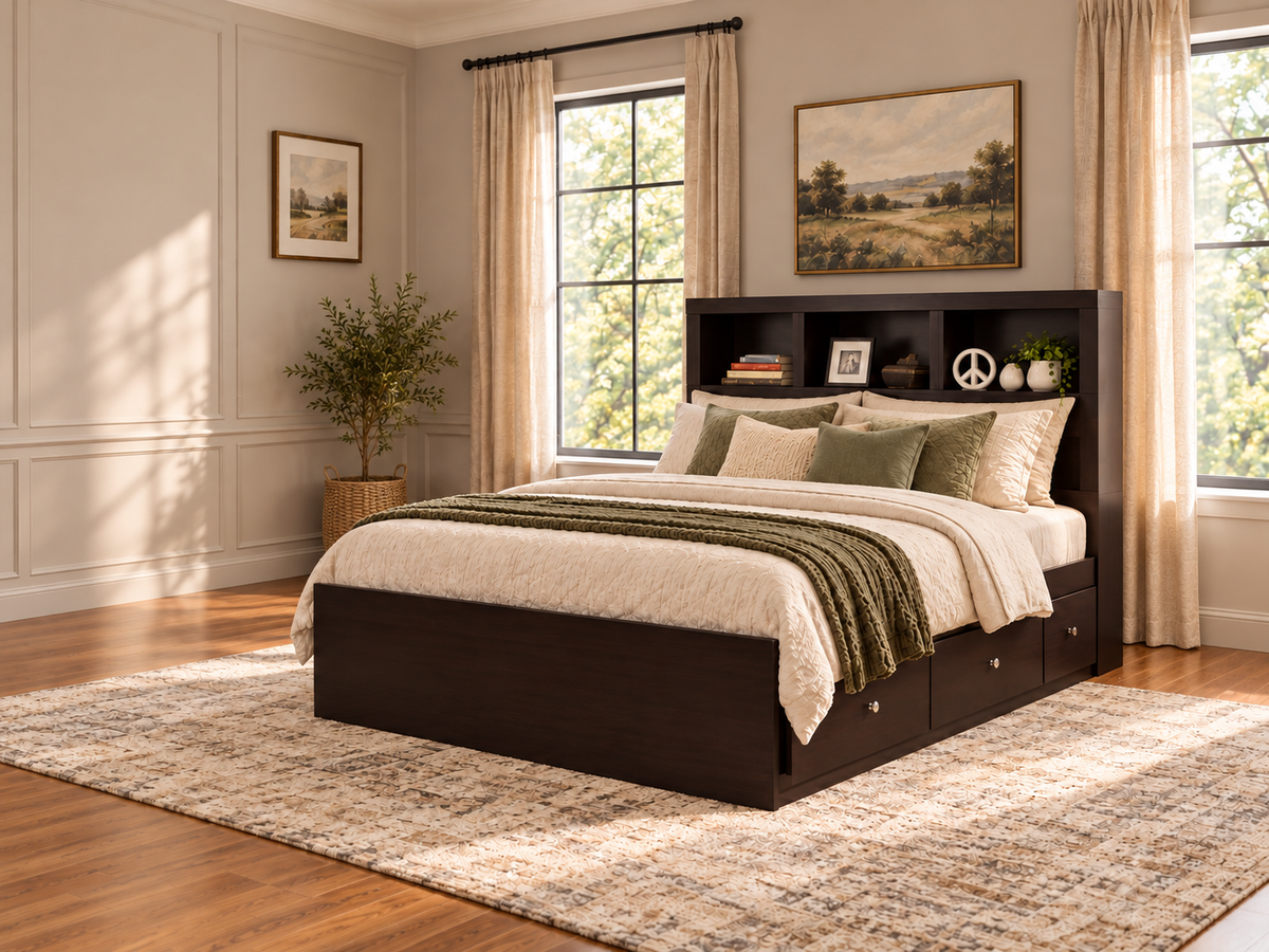 365 Modern Bookcase Mates Storage Bedroom Set – Canadian Made