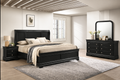 Global Furniture Antique Black Panel Bedroom Set – Single, Double, Queen or King