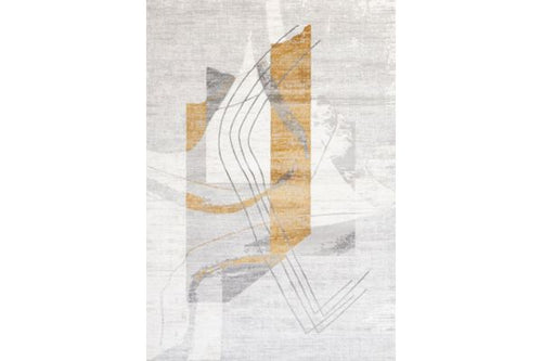 Aqua 10327B YELLOW Area Rug