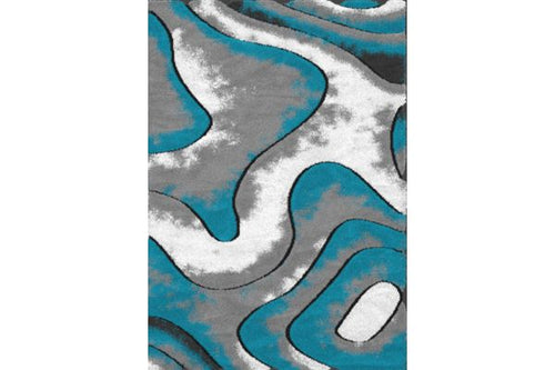 Auston P819A GREY-TURQUOIASE Area Rug