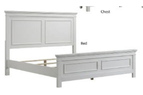 Global White Panel Bedroom Set – Double, Queen or King