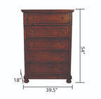 Dark Walnut Sleigh Storage Bedroom Set