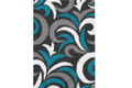 Boston P842A ANTHRACITE-TURQ Area Rug