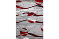 Bristol Red & Grey Moon Area Rug