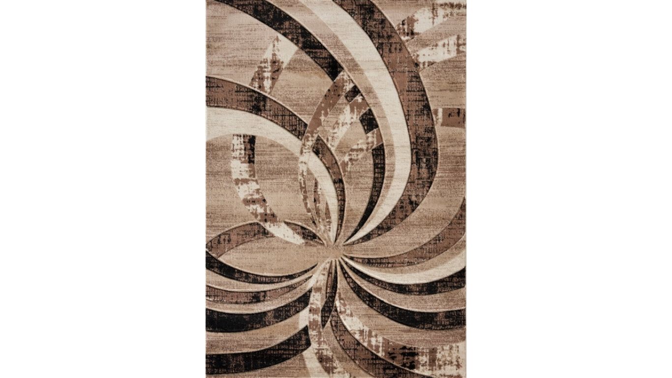 Bristol Brown Swirl Area Rug