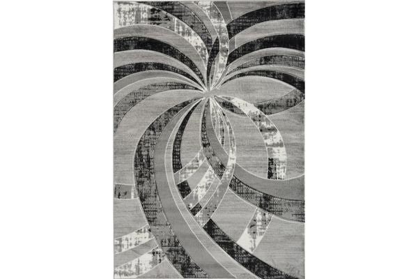Black Swirl Bristol Area Rug