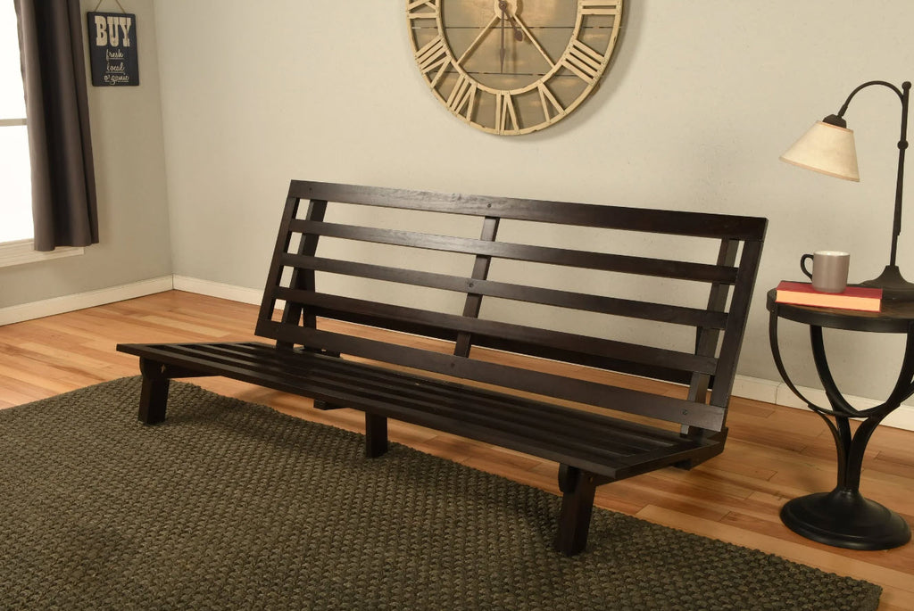 Dakota Solid Wood Futon Frame – Rustic Convertible Sofa Bed