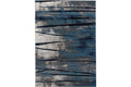 Diamond Blue & Grey Area Rug