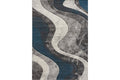 Diamond Grey & Teal Area Rug