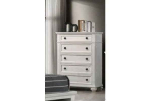 Global Furniture Antique White Storage Bedroom Set