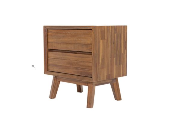 LH Gia Warm Pecan Acacia Wood Bedroom Set – Queen or King Platform Bed