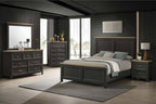 Global Furniture Black Two Tone Bedroom Set