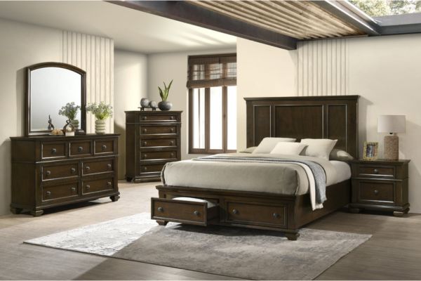 Global Furniture Storage Bedroom Set - Brown