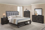 Global Furniture Upholstered Sleigh Bedroom Set