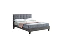 Grey Square Platform Bed 5423