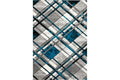 IBIZA CARVING 5032 GREY TURQUOISE Area Rug