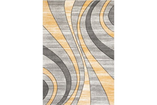 IBIZA CARVING 5041 GREY GOLD Area Rug