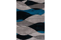 IBIZA CARVING 5063 GREY TURQUOISE Area Rug