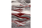 IBIZA CARVING 5111 GREY RED Area Rug
