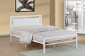 IF141W White Metal Platform Bed