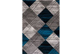 IBIZA CARVING 5036 GREY TURQUOISE Area Rug