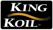 King Koil logo on a black background