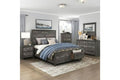 Distressed Grey Storage Bedroom Set