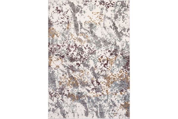 La Perla 0044 L Grey White Area Rug