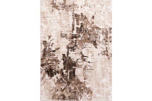 Mersin Beige and Brown Area Rug