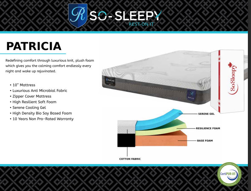 Restonit Patricia 10" Firm Mattress-in-a-Box