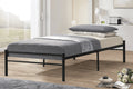 Titus T2400 Single Black Metal Platform Bed