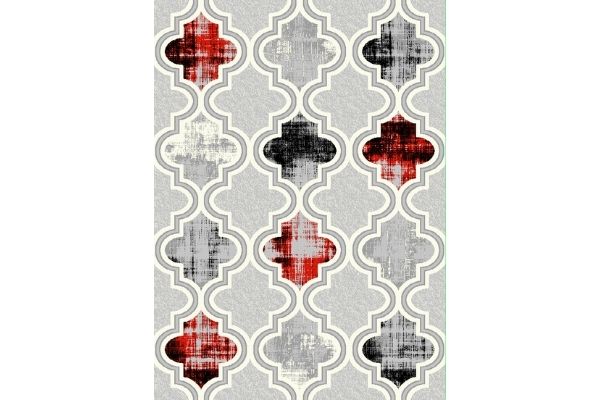 Mersin Red Spade Area Rug
