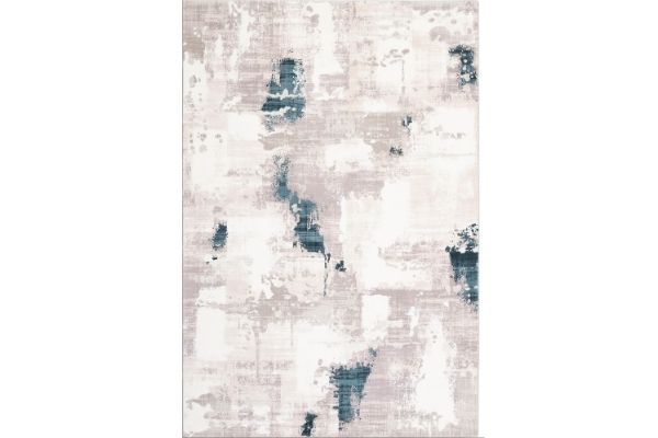 Glamour Faded Beige Navy Area Rug