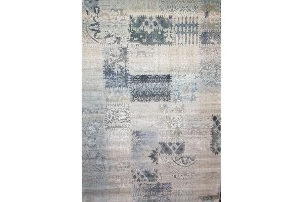 R4H Grey Patched Area Rug