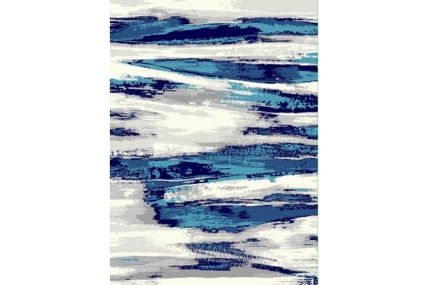 Mersin Grey Turqoise Area Rug
