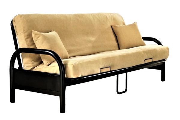 Black Metal Futon Sofa Bed