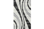 Ibiza Grey and Black Area Rug