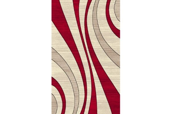 Ibiza Cream Red Area Rug