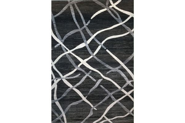 R4H Black and White Area Rug