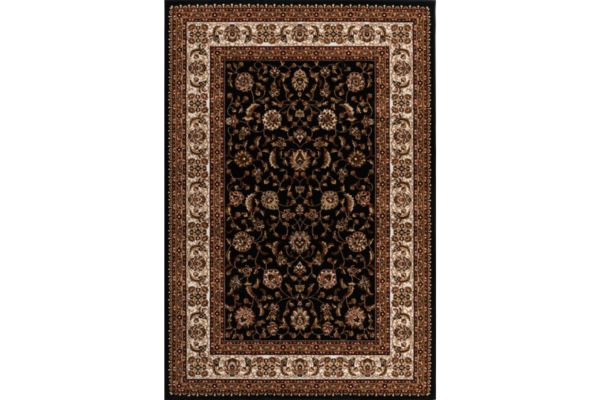 Tabriz Traditional Red and Black Area Rug