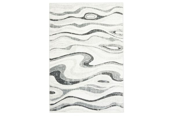 Cambridge Black Swirl Area Rug