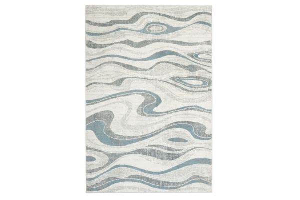 Cambridge White Swirl Area Rug
