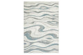 Cambridge White Swirl Area Rug