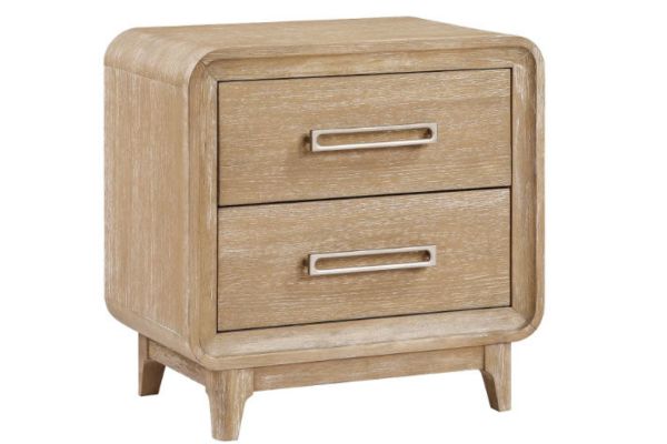 Wilshire Natural Oak Upholstered Bedroom Set – Queen or King Farmhouse Collection